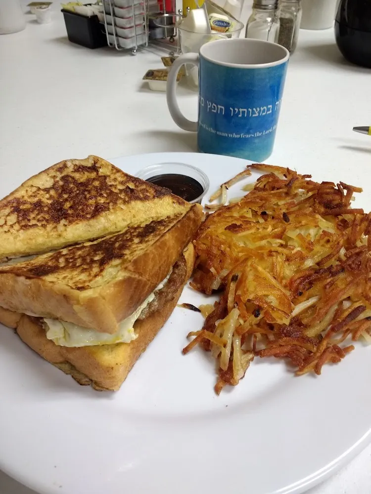 Breakfast Sandwich on French Toast